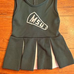 VTG MSU Michigan State Spartans Girl’s Cheerleading Outfit Dress Size 2 NCAA